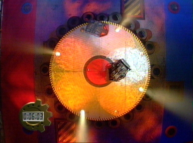 7 - Both robots have reversed hurriedly to avoid the edge, SMIDSY ended up perilously close to another edge